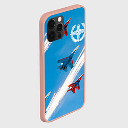 Чехол для iPhone 12 Pro Max Самолеты ВВС, цвет: 3D-светло-розовый — фото 2