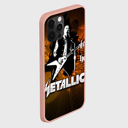 Чехол для iPhone 12 Pro Max Metallica: James Hetfield, цвет: 3D-светло-розовый — фото 2