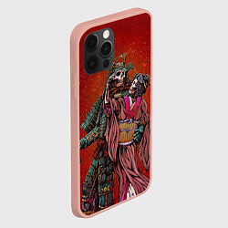 Чехол для iPhone 12 Pro Max Скелеты, цвет: 3D-светло-розовый — фото 2