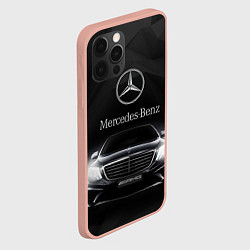 Чехол для iPhone 12 Pro Max Mercedes, цвет: 3D-светло-розовый — фото 2