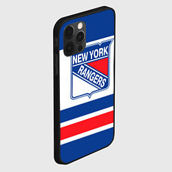 Чехол для iPhone 12 Pro Max New York Rangers, цвет: 3D-черный — фото 2