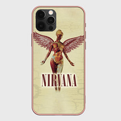 Чехол для iPhone 12 Pro Max Nirvana Angel, цвет: 3D-светло-розовый