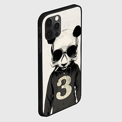 Чехол для iPhone 12 Pro Max Скелет панды, цвет: 3D-черный — фото 2