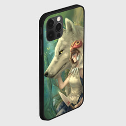 Чехол для iPhone 12 Pro Max Принцесса и волк, цвет: 3D-черный — фото 2