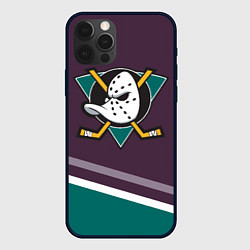 Чехол для iPhone 12 Pro Max Anaheim Ducks Selanne, цвет: 3D-черный