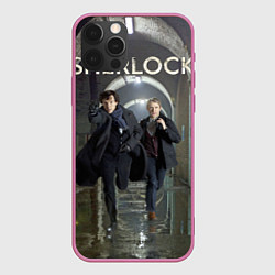 Чехол для iPhone 12 Pro Max Sherlock Break, цвет: 3D-малиновый
