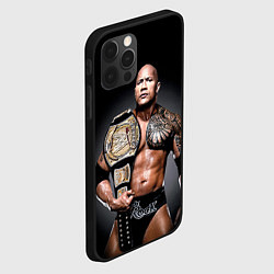 Чехол для iPhone 12 Pro Max Dwayne Johnson, цвет: 3D-черный — фото 2