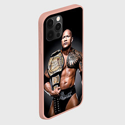 Чехол для iPhone 12 Pro Max Dwayne Johnson, цвет: 3D-светло-розовый — фото 2