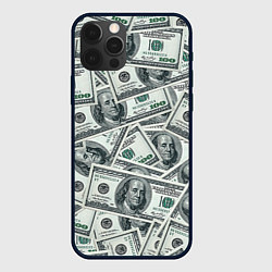 Чехол для iPhone 12 Pro Max Банкноты, цвет: 3D-черный