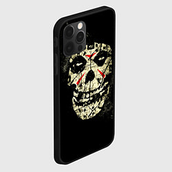 Чехол для iPhone 12 Pro Max Misfits: Death Face, цвет: 3D-черный — фото 2