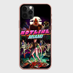 Чехол для iPhone 12 Pro Max Hotline Miami, цвет: 3D-светло-розовый