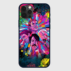 Чехол для iPhone 12 Pro Max Red Hot Chili Peppers Art, цвет: 3D-черный