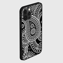 Чехол для iPhone 12 Pro Max Paisley, цвет: 3D-черный — фото 2