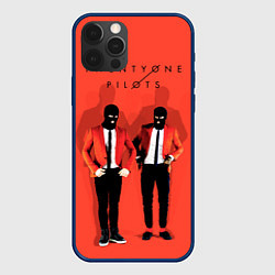 Чехол для iPhone 12 Pro Twenty One Pilots, цвет: 3D-тёмно-синий