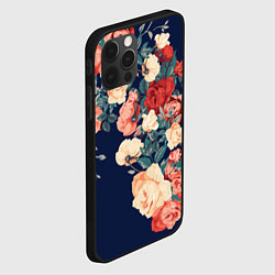 Чехол для iPhone 12 Pro Fashion flowers, цвет: 3D-черный — фото 2