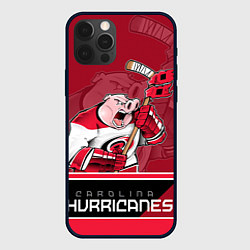 Чехол для iPhone 12 Pro Carolina Hurricanes, цвет: 3D-черный