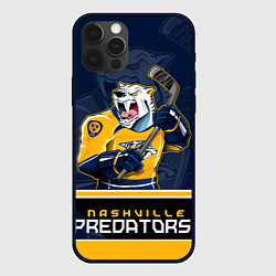 Чехол для iPhone 12 Pro Nashville Predators, цвет: 3D-черный