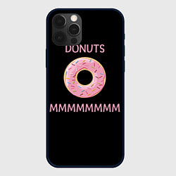 Чехол для iPhone 12 Pro Donuts, цвет: 3D-черный