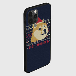 Чехол для iPhone 12 Pro Doge Such Christmas, цвет: 3D-черный — фото 2