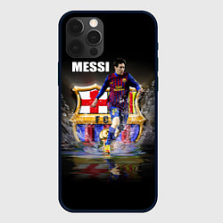 Чехол для iPhone 12 Pro Messi FCB, цвет: 3D-черный