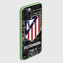 Чехол для iPhone 12 Pro Атлетико Мадрид, цвет: 3D-салатовый — фото 2