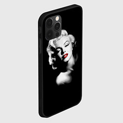 Чехол для iPhone 12 Pro Мэрилин Монро, цвет: 3D-черный — фото 2