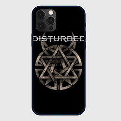 Чехол для iPhone 12 Pro Disturbed Logo, цвет: 3D-черный