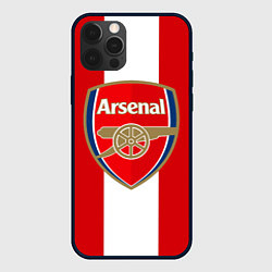 Чехол для iPhone 12 Pro Arsenal FC: Red line, цвет: 3D-черный