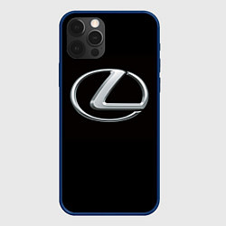 Чехол для iPhone 12 Pro Lexus, цвет: 3D-тёмно-синий