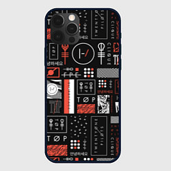 Чехол для iPhone 12 Pro 21 Pilots: Geometry, цвет: 3D-черный