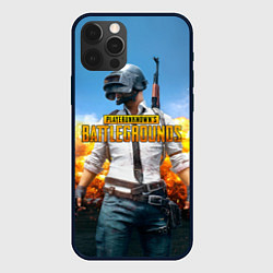 Чехол для iPhone 12 Pro PUBG Wars, цвет: 3D-черный