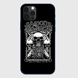 Чехол для iPhone 12 Pro Amon Amarth: Trio Skulls, цвет: 3D-черный