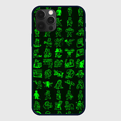 Чехол для iPhone 12 Pro Персонажи Fallout, цвет: 3D-черный