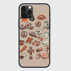 Чехол для iPhone 12 Pro Twin Peaks Pack, цвет: 3D-черный