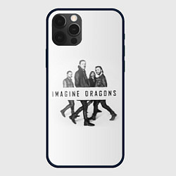 Чехол для iPhone 12 Pro Imagine Dragons: White, цвет: 3D-черный