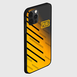 Чехол для iPhone 12 Pro PUBG: Lines Style, цвет: 3D-черный — фото 2