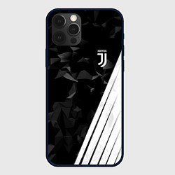 Чехол для iPhone 12 Pro FC Juventus: Abstract, цвет: 3D-черный