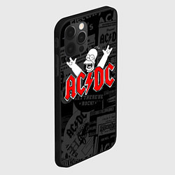Чехол для iPhone 12 Pro AC DC - Homer Simpson, цвет: 3D-черный — фото 2