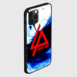 Чехол для iPhone 12 Pro Linkin Park blue smoke, цвет: 3D-черный — фото 2