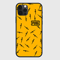 Чехол для iPhone 12 Pro PUBG: Yellow Weapon, цвет: 3D-черный