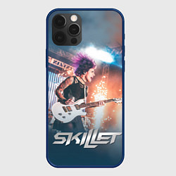 Чехол для iPhone 12 Pro Skillet: Korey Cooper, цвет: 3D-тёмно-синий