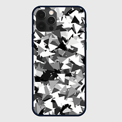 Чехол для iPhone 12 Pro Городской серый камуфляж, цвет: 3D-черный