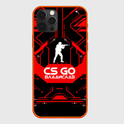 Чехол для iPhone 12 Pro CS:GO - Владислав, цвет: 3D-красный