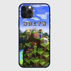 Чехол для iPhone 12 Pro Minecraft: Настя, цвет: 3D-черный