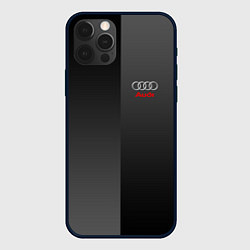 Чехол для iPhone 12 Pro Audi: Metallic Style, цвет: 3D-черный