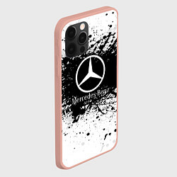 Чехол для iPhone 12 Pro Mercedes-Benz: Black Spray, цвет: 3D-светло-розовый — фото 2