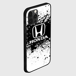 Чехол для iPhone 12 Pro Honda: Black Spray, цвет: 3D-черный — фото 2