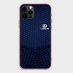 Чехол для iPhone 12 Pro Lexus: Sport Motors, цвет: 3D-светло-розовый