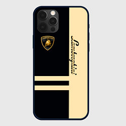 Чехол для iPhone 12 Pro Lamborghini Sport, цвет: 3D-черный