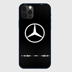 Чехол iPhone 12 Pro Mercedes: Black Abstract